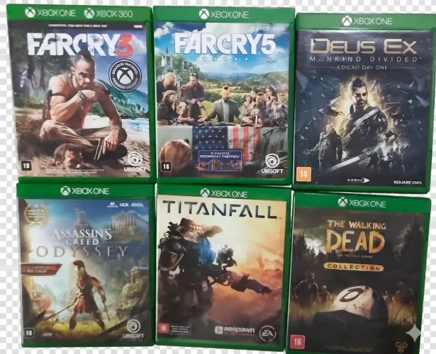 XBOX ONE S C/ Controle e 6 Jogos