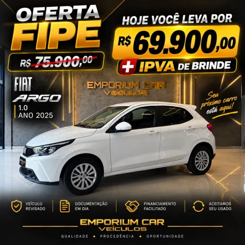 Fiat Argo 1.0 6V Flex. 2025