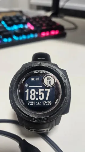 Garmin Instinct Solar - Relógio GPS para Corrida e Trilhas