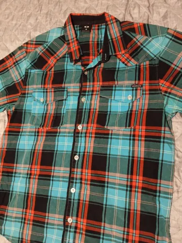 Camisão Oakley vintage xadrez tamanho M