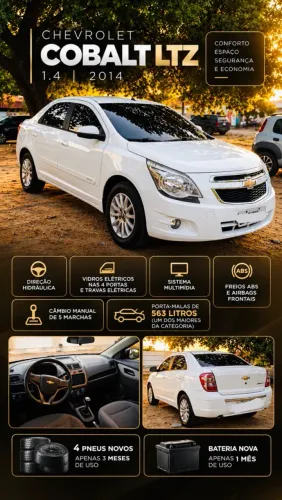 Chevrolet Cobalt LTZ 1.4 8V Flexpower/econoflex 4P 2014