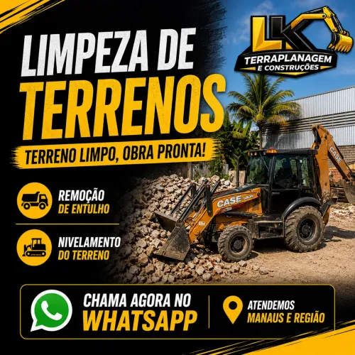 LIMPEZA DE LOTES, TERRENOS E SÍTIOS 