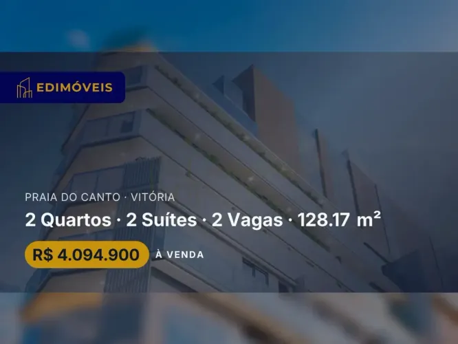 Praia do Canto| Apartamento 2 suítes, venha conhecer essa oportunidade única!