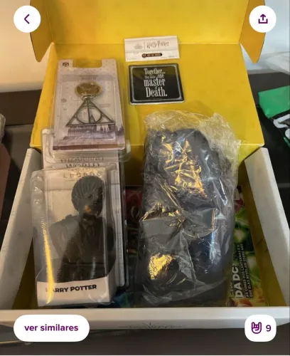 Box nerd ao cubo relíquias da morte