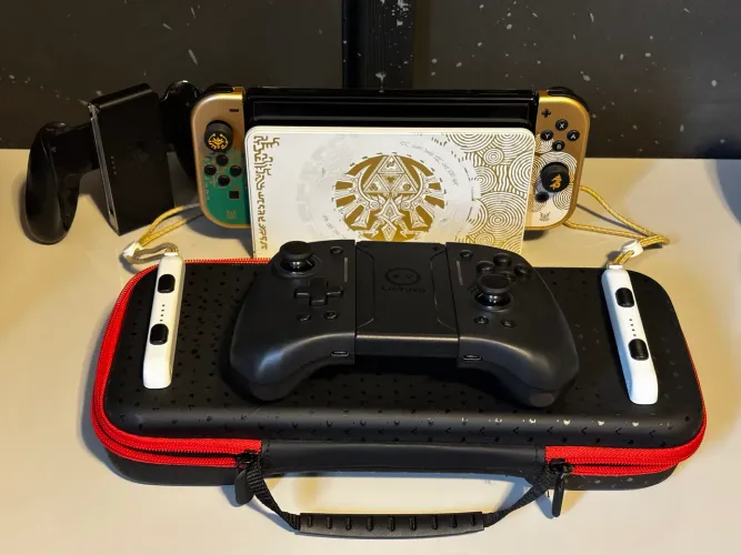 Nintendo Switch Oled Zelda TOTK Edition + Acessórios 