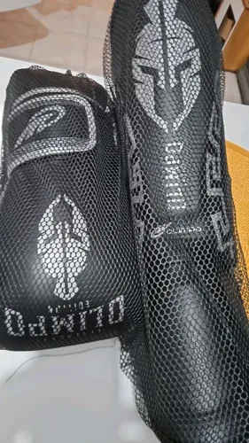 kit muay thai Luvas e Caneleiras Olimpo - luva 14oz e caneleira g