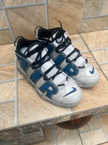 Tênis Nike Air More Uptempo 96 Industrial Blue cinza/azul