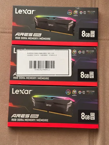 Memória Ram Lexar Ares, RGB, 24GB(3x8)
