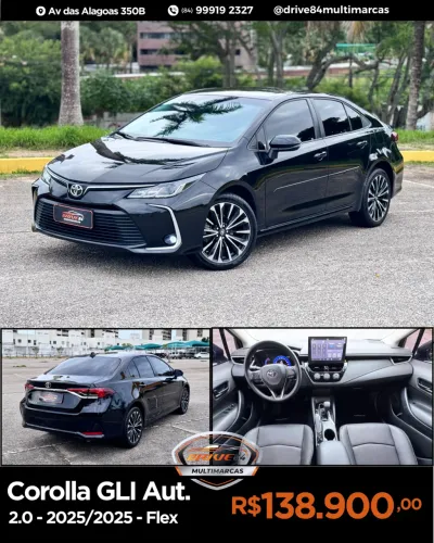 Toyota Corolla GLI 2.0 16V Flex Aut. 2025