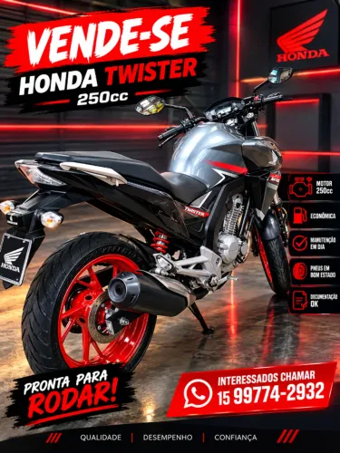 Twister 250 2018 Somente Venda Sorocaba