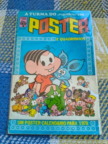 Pôster Calendário 1978 Turma da Mônica em Ótimo Estado