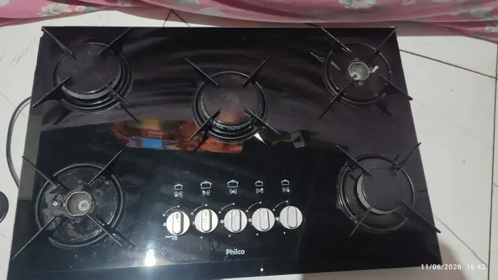 Fogão Cooktop Philco 5 bocas 