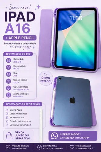 iPad 11 + Apple Pincel