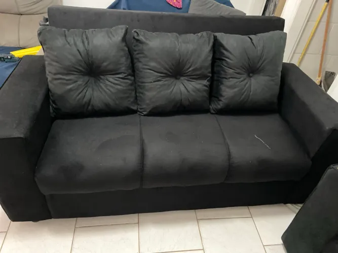 Conjunto sofá preto