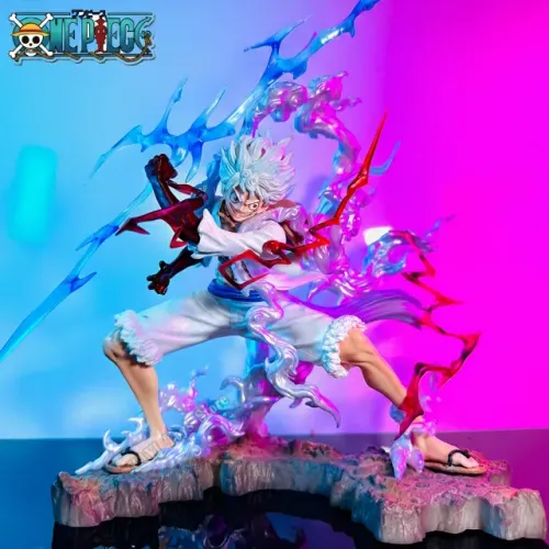 Action Figure Monkey D. Luffy Gear 5 -  One Piece - 25 cm - Colecionável