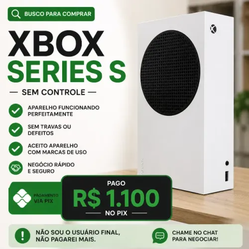 Xbox Series S, Leia a descrição!