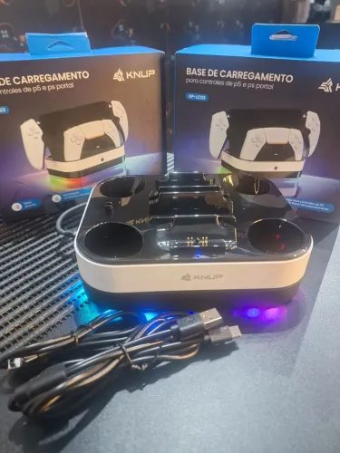  Base de carregamento indução 2 controles de Ps5 suporte Ps portal 