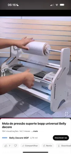 Suporte bopp encadernação plastificação