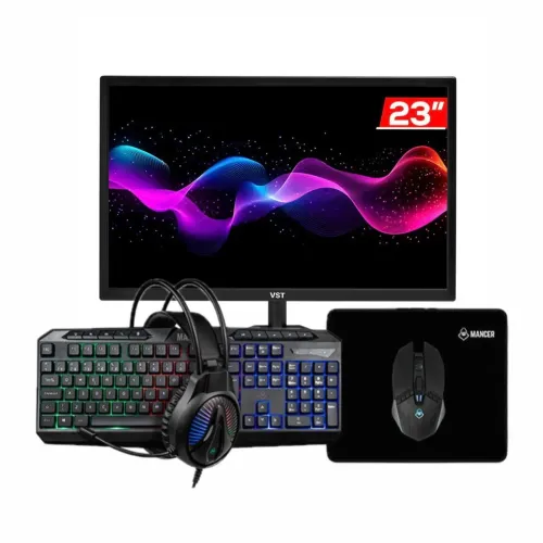Monitor + Kit Gamer 4x1