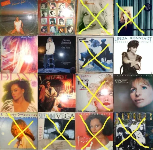 LPs Cantoras Pop internacionais