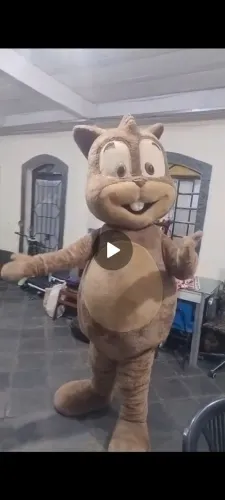 Fantasia mascote esquilo importada