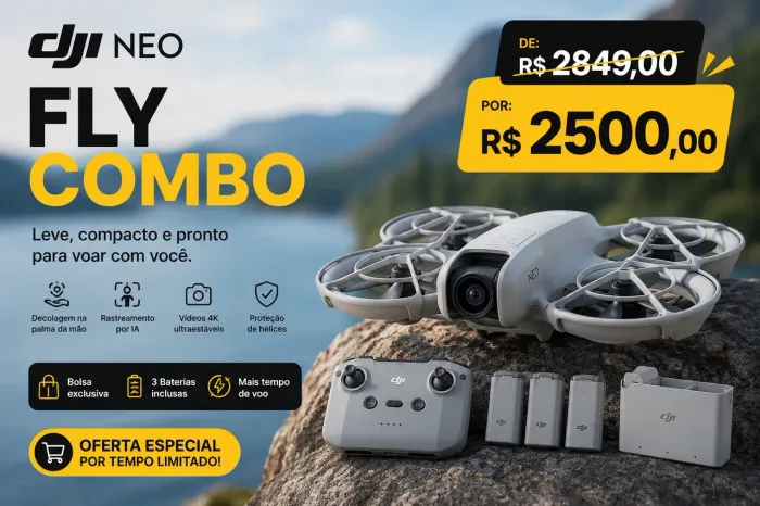 ? Drone DJI Neo Fly More Combo - Oferta Especial!