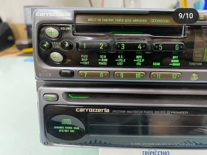 Toca Fitas e Toca CD comanalizador de Spectro Pioneer série Carrozzeria legítimo Japonês 