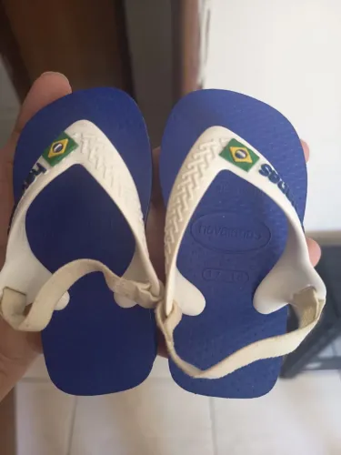 Sandália havaiana bebê tamanho 17/18