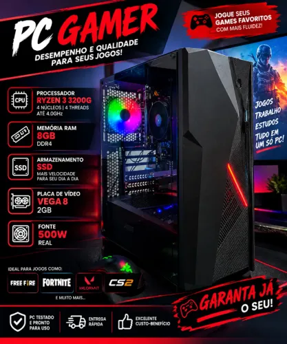 Vendo PC Gamer AMD RYZEN
