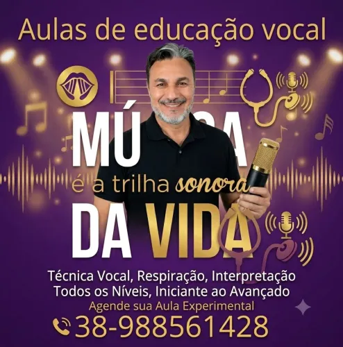 Aulas de música. Leia a descrição