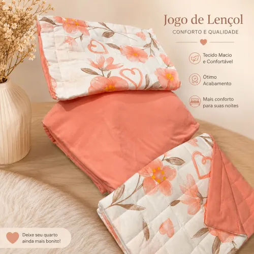 Jogo de cama de casal Queen 3 peças