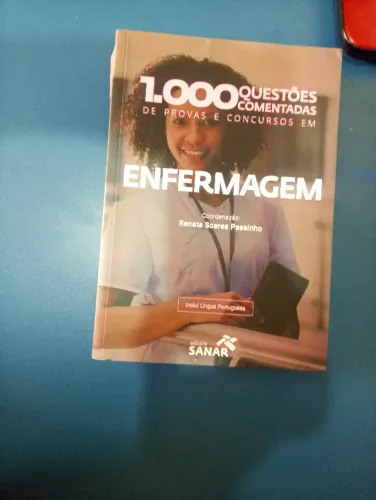 VENDO LIVRO 1000 QUESTÕES COMENTADAS DE PROVAS E CONCURSOS DE ENFERMAGEM - SEMINOVO