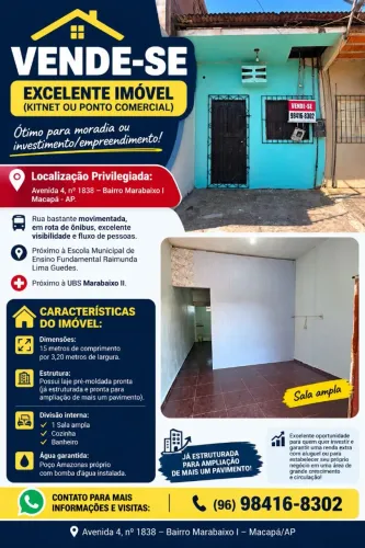 ? VENDE-SE EXCELENTE IMÓVEL 