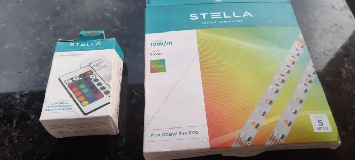 Fitas de led rgbw controle Stella