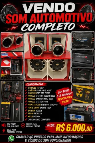 Vendo som automotivo 