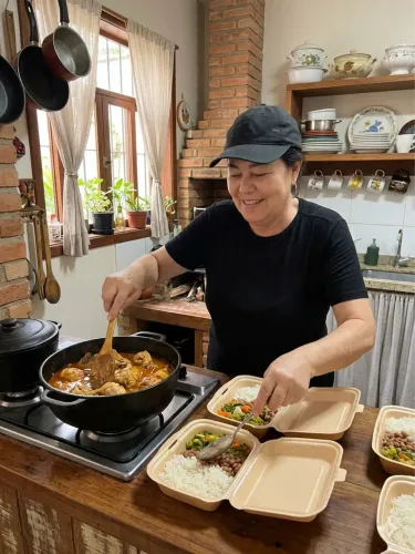 Faço marmitinhas caseiras na sua casa