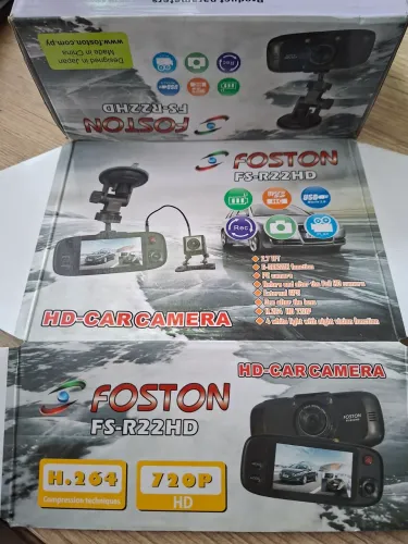 Câmera veicular Foston FS-R22HD com carta 16G original Lote 30pç