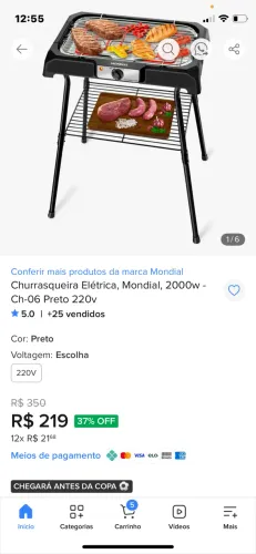 Churrasqueira elétrica