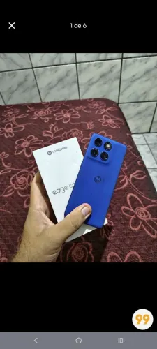 Motorola Edge 60 Pro 256GB Azul 5G 24GB RAM 6,7" Câm. Tripla + Selfie 50MP