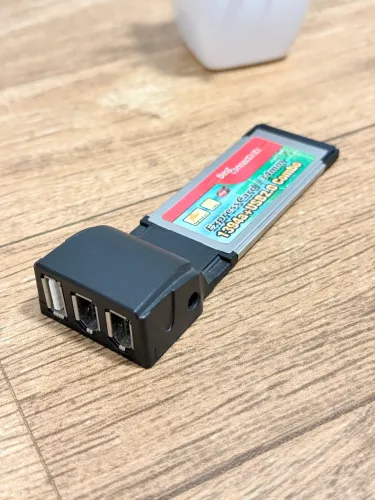 Adaptador ExpressCard 34 mm ? FireWire + USB 2.0 ? Texas Instruments