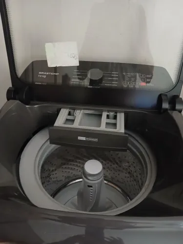 Maquina lavar Brastemp 14k nova tira 50 tipo mancha roupa funciona silencioso