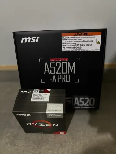 Ryzen 5 5600gt + A520m MSI - NOVO LACRADO COM NOTA FISCAL
