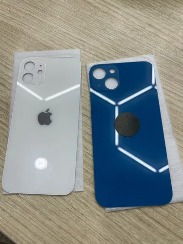 Trampa vidro traseiro iPhone 12 e 13 Branco azul