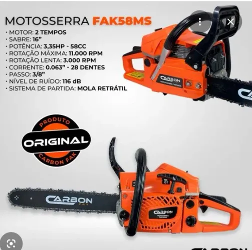 Vendo motoserra carbon fak
