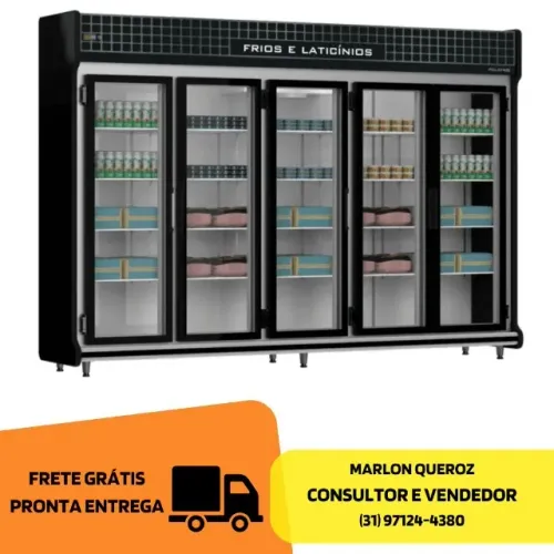 Refrigerador Expositor 5 Portas Polo Frio 220V
