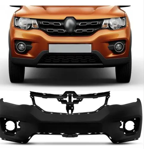 Parachoque Dianteiro Renault Kwid 2017 2018 2019 2020 Furo Milha