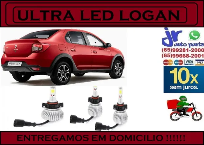 Lampada Ultra LED (Milha)Logan 6000K 12V 24V