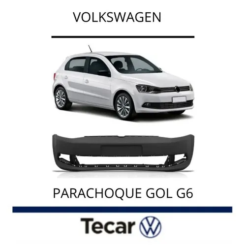 Para-choque Dianteiro Gol G6 2015 a 2016 Original Vw - 5U0807221JGRU.