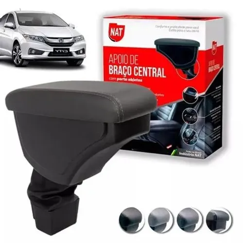 Apoio de Braço Honda City 2015 - Preto C/ Linha Preta - N500703