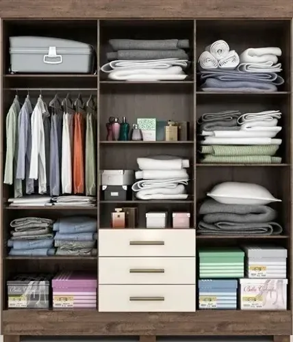 Guarda Roupas Capelinha modelo Débora em 100%MDF (Frete Grátis)